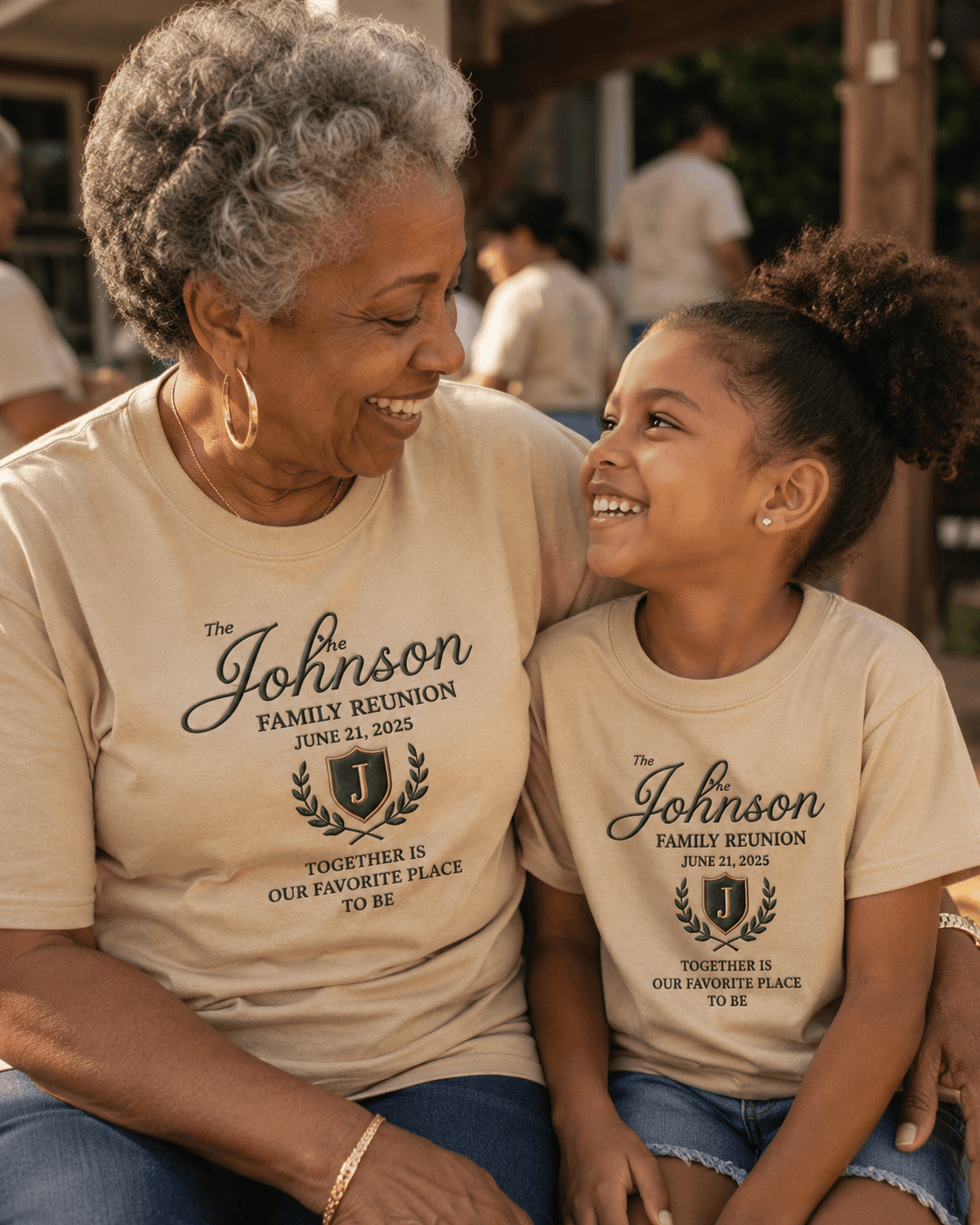 Family reunion apparel worn at event